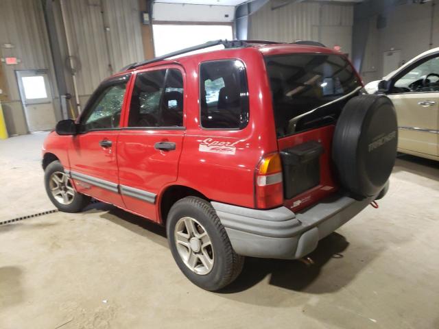 2CNBJ13CX36949340 - 2003 CHEVROLET TRACKER RED photo 2