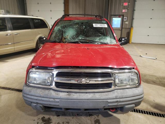 2CNBJ13CX36949340 - 2003 CHEVROLET TRACKER RED photo 5