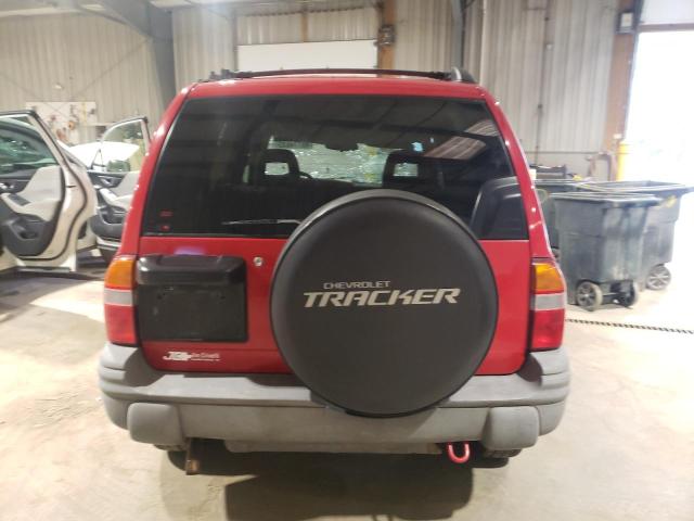 2CNBJ13CX36949340 - 2003 CHEVROLET TRACKER RED photo 6