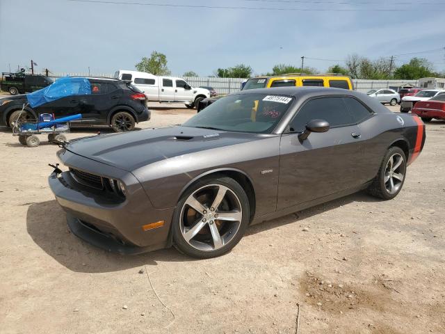 2C3CDYBT5EH218417 - 2014 DODGE CHALLENGER R/T GRAY photo 1