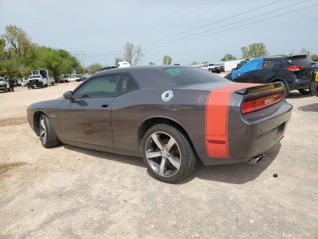 2C3CDYBT5EH218417 - 2014 DODGE CHALLENGER R/T GRAY photo 2