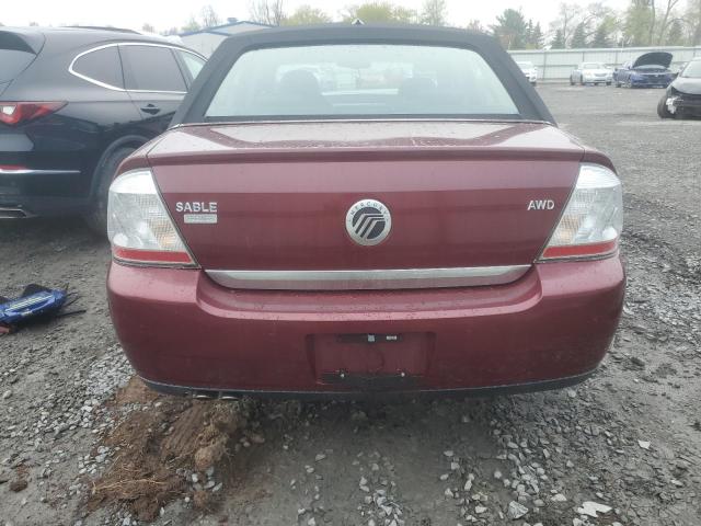 1MEHM43W68G602255 - 2008 MERCURY SABLE PREMIER BURGUNDY photo 6