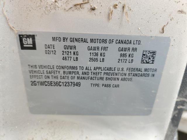 2G1WC5E36C1237949 - 2012 CHEVROLET IMPALA LTZ TAN photo 13