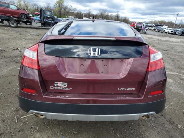 5J6TF2H50DL003695 - 2013 HONDA CROSSTOUR EXL BURGUNDY photo 6