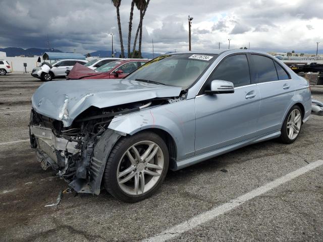 WDDGF4HB2DA752234 - 2013 MERCEDES-BENZ C 250 BLUE photo 1