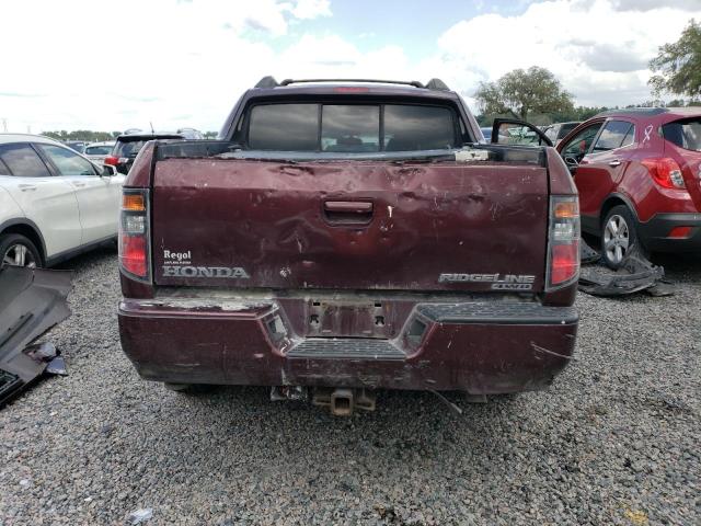 2HJYK16527H530526 - 2007 HONDA RIDGELINE RTL RED photo 6