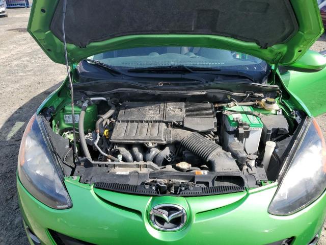 JM1DE1HZ3B0101581 - 2011 MAZDA MAZDA2 GREEN photo 11