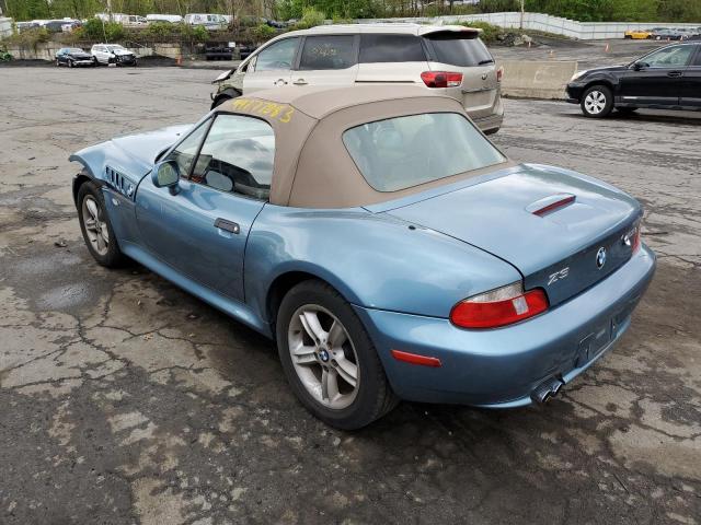 WBACN33411LM03433 - 2001 BMW Z3 2.5 BLUE photo 2