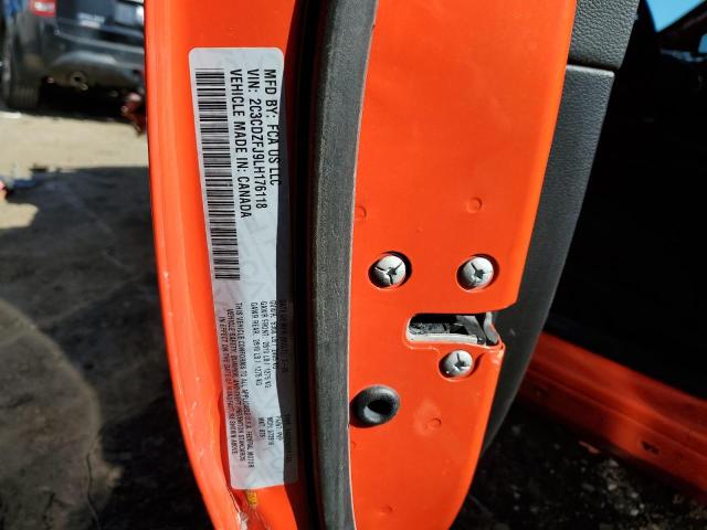 2C3CDZFJ9LH176118 - 2020 DODGE CHALLENGER R/T SCAT PACK ORANGE photo 12
