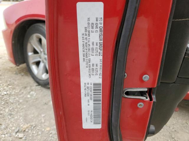 2C3CDXCT1DH516387 - 2013 DODGE CHARGER R/T RED photo 12