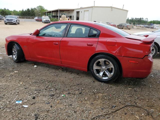 2C3CDXCT1DH516387 - 2013 DODGE CHARGER R/T RED photo 2