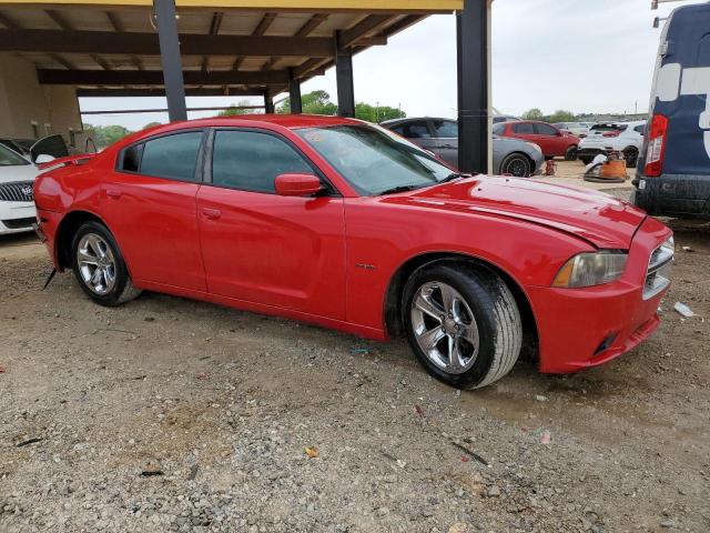 2C3CDXCT1DH516387 - 2013 DODGE CHARGER R/T RED photo 4