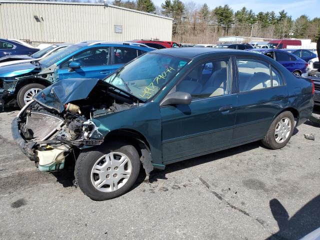 1HGES16531L005140 - 2001 HONDA CIVIC LX GREEN photo 1