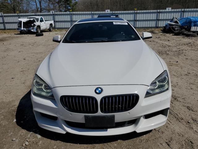 WBA6B4C57FD761268 - 2015 BMW 650 XI GRAN COUPE WHITE photo 5