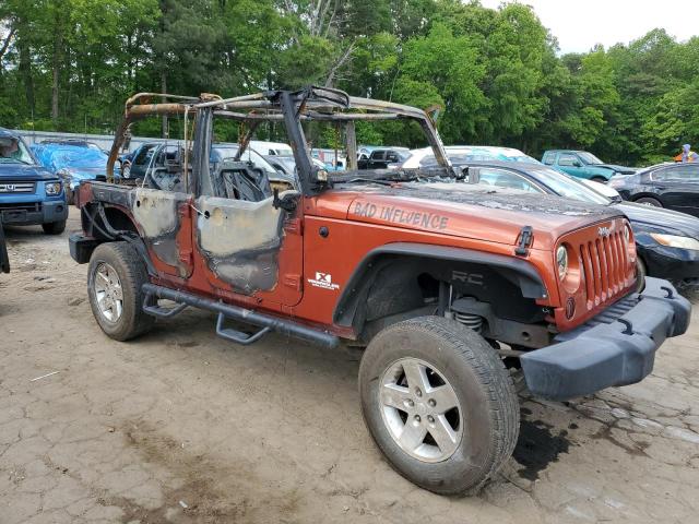 1J4GB39139L728018 - 2009 JEEP WRANGLER U X BURGUNDY photo 4