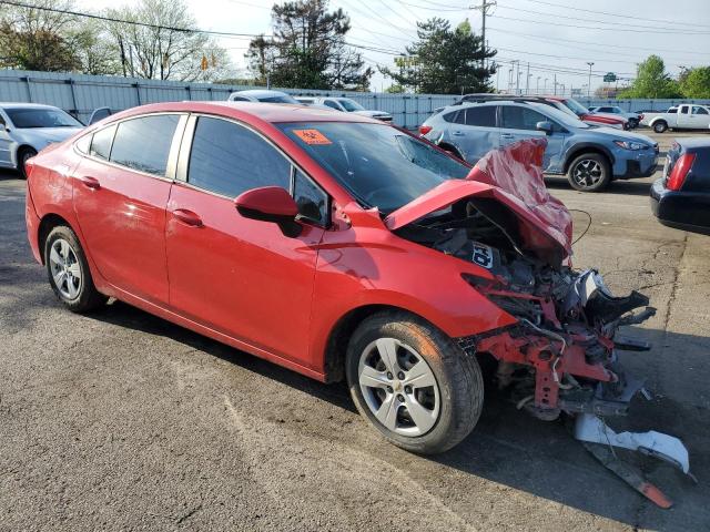 1G1BC5SM0H7211496 - 2017 CHEVROLET CRUZE LS RED photo 4