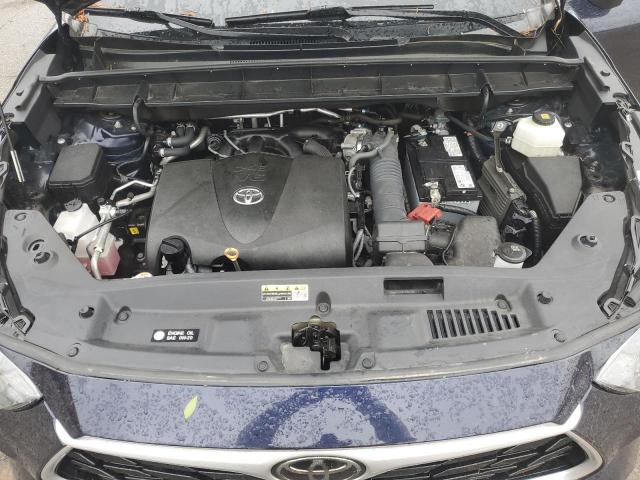 5TDGZRAH4MS037651 - 2021 TOYOTA HIGHLANDER XLE BLUE photo 12