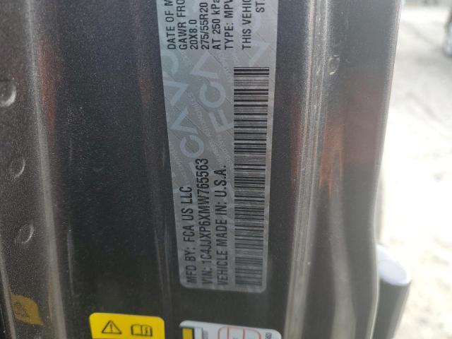 1C4JJXP6XMW765563 - 2021 JEEP WRANGLER U SAHARA 4XE GRAY photo 12