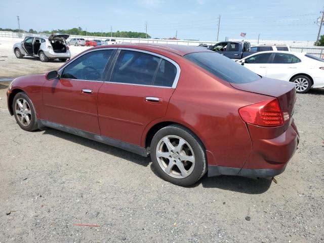 JNKCV51F44M708912 - 2004 INFINITI G35 RED photo 2