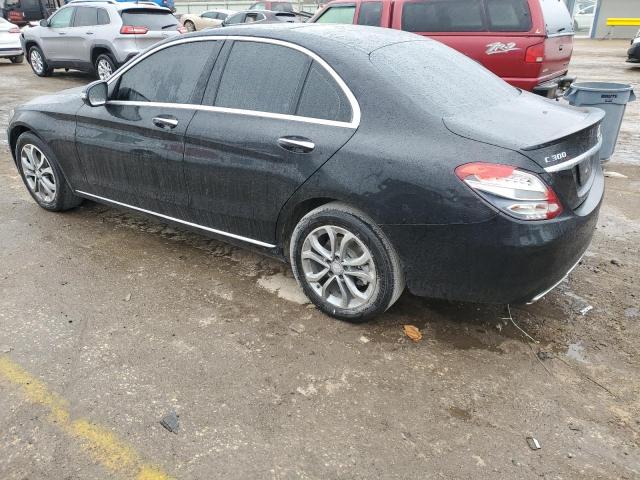 WDDWF4KB7GR178448 - 2016 MERCEDES-BENZ C 300 4MATIC BLACK photo 2