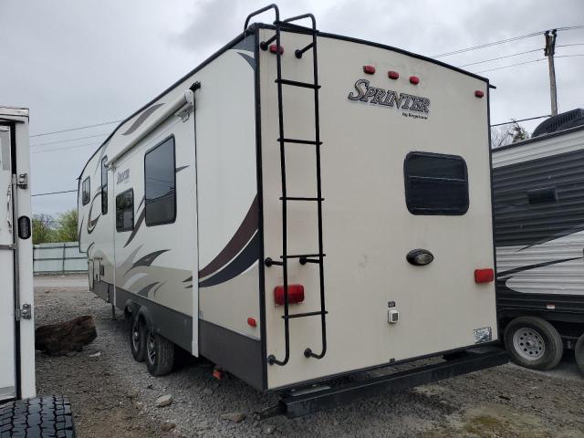 4YDF30423F1530217 - 2015 KEYSTONE SPRINTER WHITE photo 3