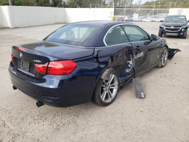 WBA3T7C59FP942789 - 2015 BMW 435 XI BLUE photo 3