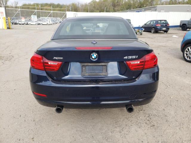 WBA3T7C59FP942789 - 2015 BMW 435 XI BLUE photo 6