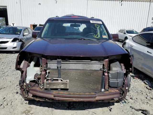 5FNYF48599B010792 - 2009 HONDA PILOT EXL BURGUNDY photo 5