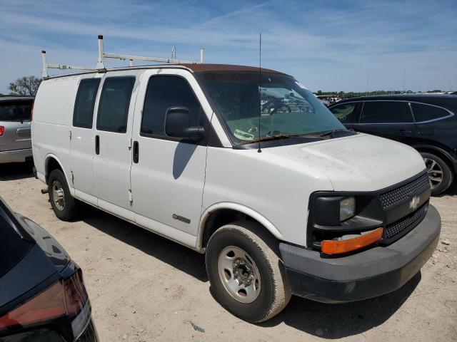 1GCGG25V341154809 - 2004 CHEVROLET EXPRESS G2 WHITE photo 4