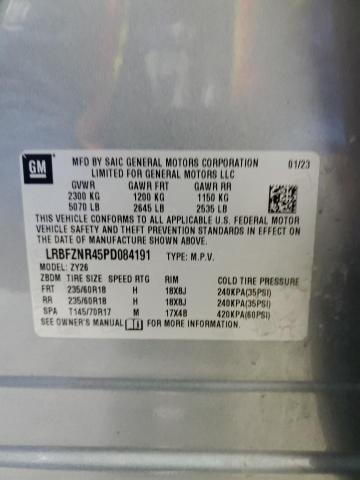 LRBFZNR45PD084191 - 2023 BUICK ENVISION ESSENCE Մոխրագույն լուսանկար 12