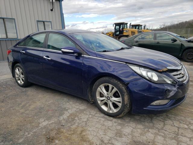 5NPEC4AC7BH125192 - 2011 HYUNDAI SONATA SE BLUE photo 4