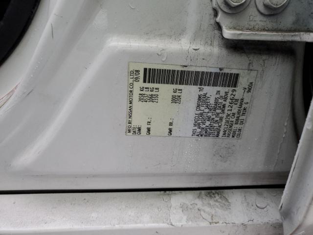 1N4CL21E29C126629 - 2009 NISSAN ALTIMA HYBRID WHITE photo 12