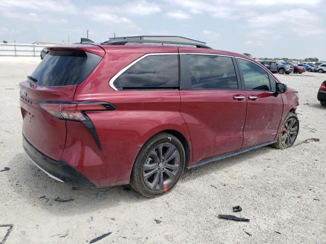 5TDXRKEC9MS056962 - 2021 TOYOTA SIENNA XSE RED photo 3