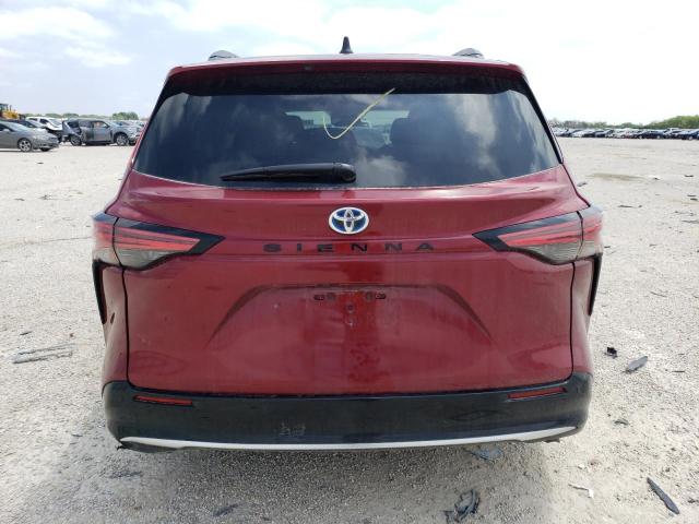 5TDXRKEC9MS056962 - 2021 TOYOTA SIENNA XSE RED photo 6