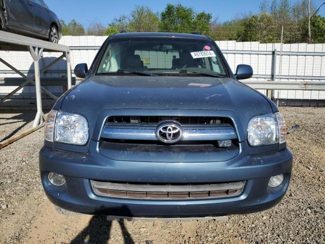 5TDBT48A06S263910 - 2006 TOYOTA SEQUOIA LIMITED BLUE photo 5