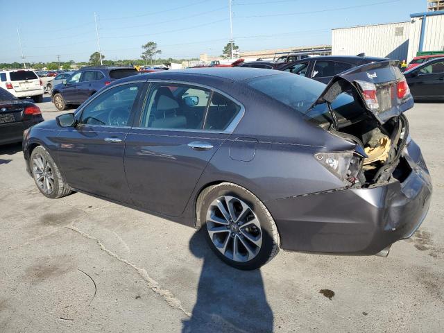 1HGCR2F56EA015297 - 2014 HONDA ACCORD SPORT GRAY photo 2