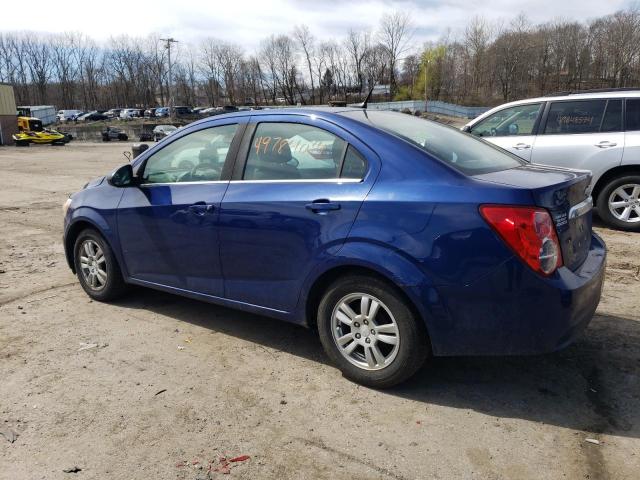 1G1JC5SB0D4246805 - 2013 CHEVROLET SONIC LT BLUE photo 2