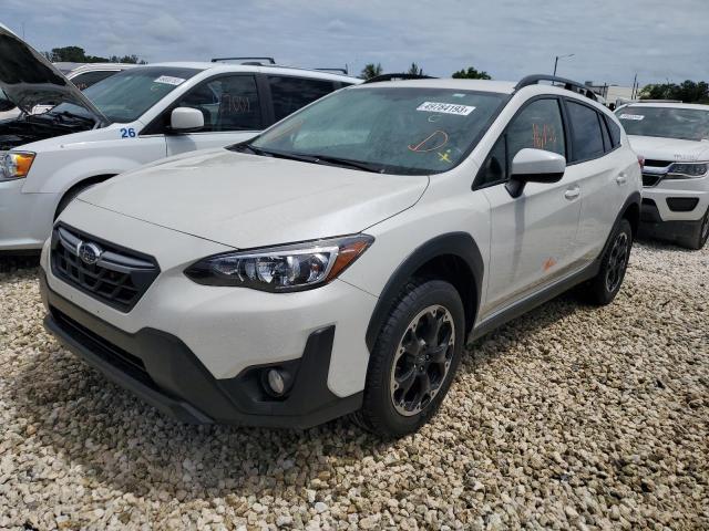 JF2GTAPC8M8264703 - 2021 SUBARU CROSSTREK PREMIUM WHITE photo 1