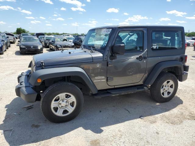 1C4AJWAG4JL889580 - 2018 JEEP WRANGLER SPORT GRAY photo 1