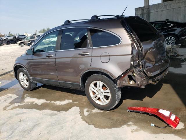 5J6RE3H72BL009550 - 2011 HONDA CR-V EXL BROWN photo 2