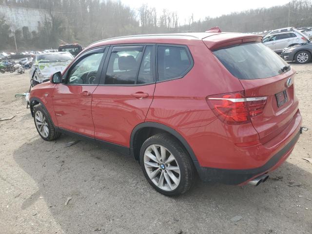 5UXWX9C34H0W69687 - 2017 BMW X3 XDRIVE28I RED photo 2