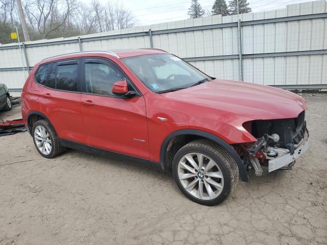 5UXWX9C34H0W69687 - 2017 BMW X3 XDRIVE28I RED photo 4