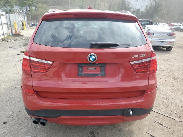 5UXWX9C34H0W69687 - 2017 BMW X3 XDRIVE28I RED photo 6