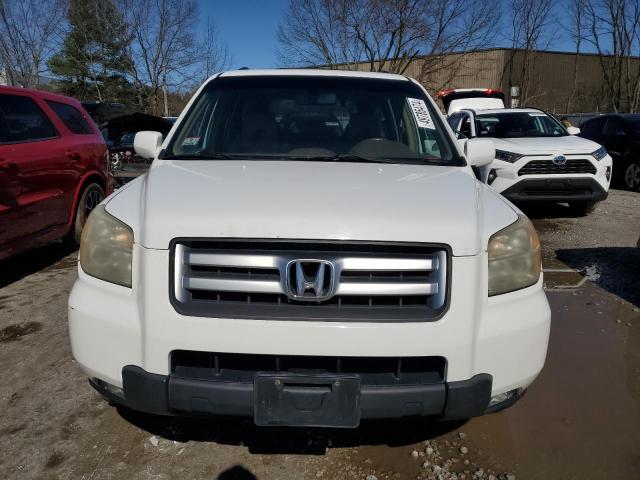 2HKYF18577H513170 - 2007 HONDA PILOT EXL WHITE photo 5