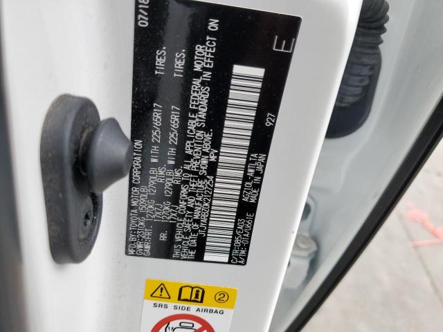 JTJYARBZ0K2127254 - 2019 LEXUS NX 300 BASE თეთრი ფოტო 12