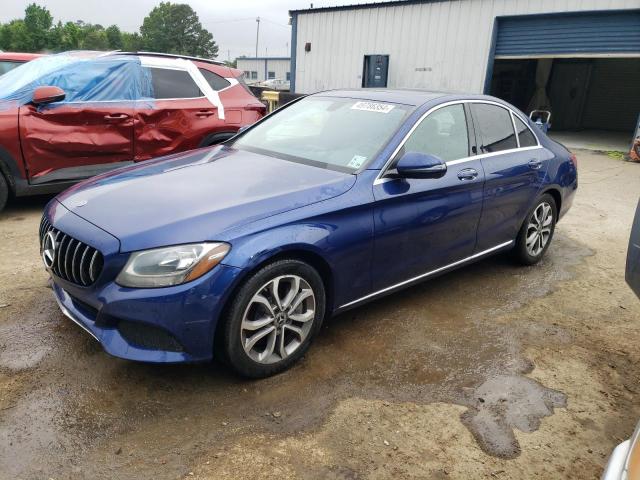 55SWF4JB3JU241441 - 2018 MERCEDES-BENZ C 300 BLUE photo 1