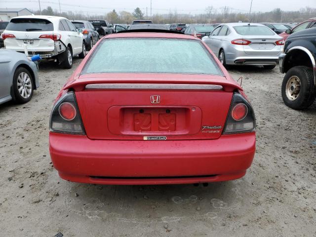 JHMBB2167NC015178 - 1992 HONDA PRELUDE SI RED photo 6