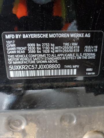 5UXKR2C57J0X08800 - 2018 BMW X5 SDRIVE35I BLACK photo 13