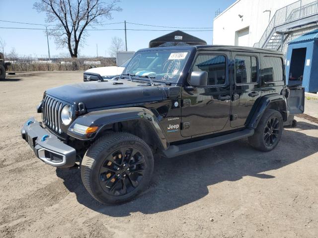 1C4JJXP61PW598224 - 2023 JEEP WRANGLER SAHARA 4XE BLACK photo 1