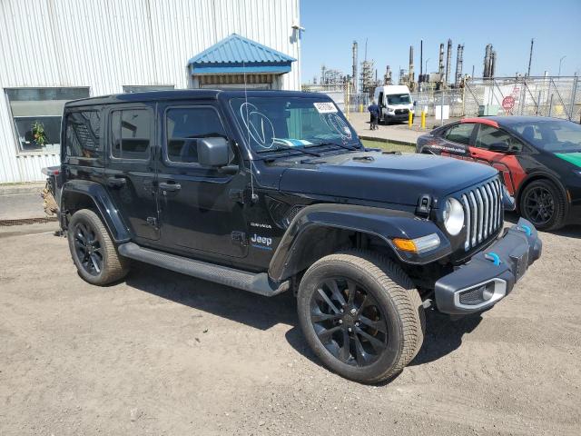 1C4JJXP61PW598224 - 2023 JEEP WRANGLER SAHARA 4XE BLACK photo 4